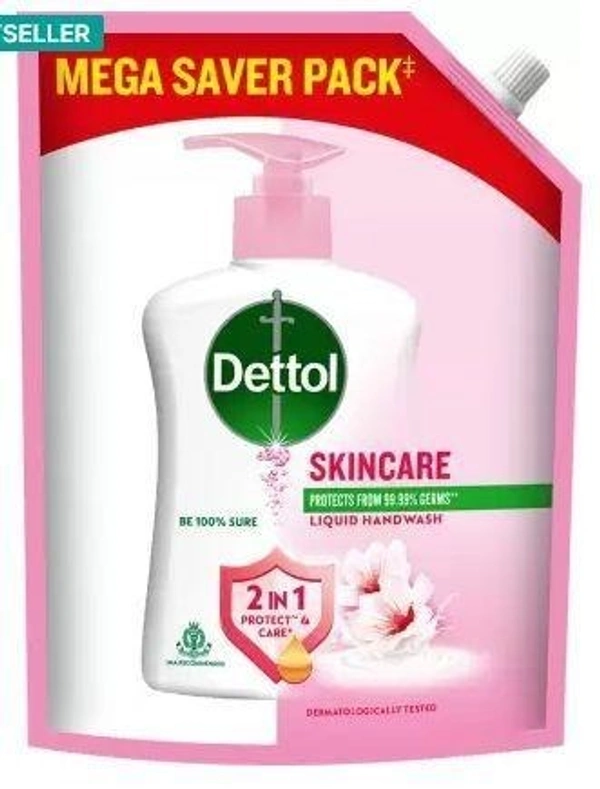 Dettol Liquid Handwash Refill - Skincare Moisturizing Hand Wash Pouch  (1350 ml)
