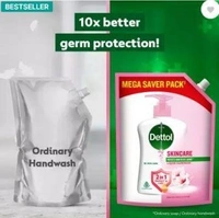 Dettol Liquid Handwash Refill - Skincare Moisturizing Hand Wash Pouch  (1350 ml)