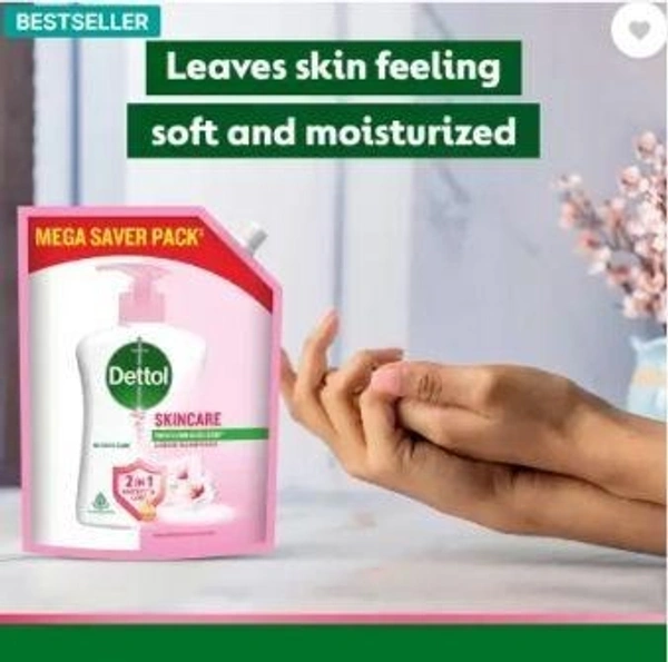 Dettol Liquid Handwash Refill - Skincare Moisturizing Hand Wash Pouch  (1350 ml)