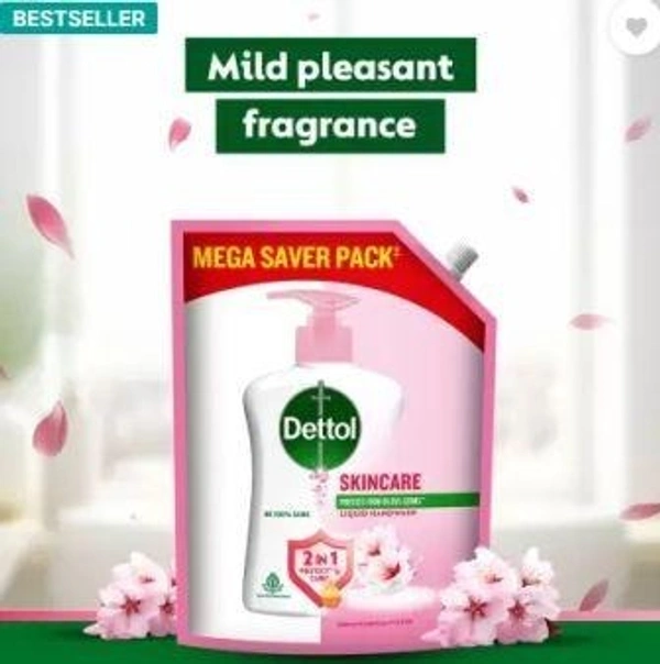 Dettol Liquid Handwash Refill - Skincare Moisturizing Hand Wash Pouch  (1350 ml)