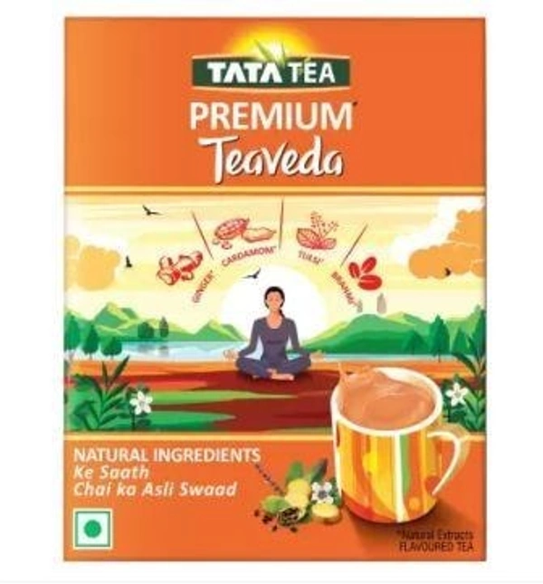 Tata Tea Premium Teaveda Tulsi, Cardamom, Ginger Black Tea Box  (250 g)