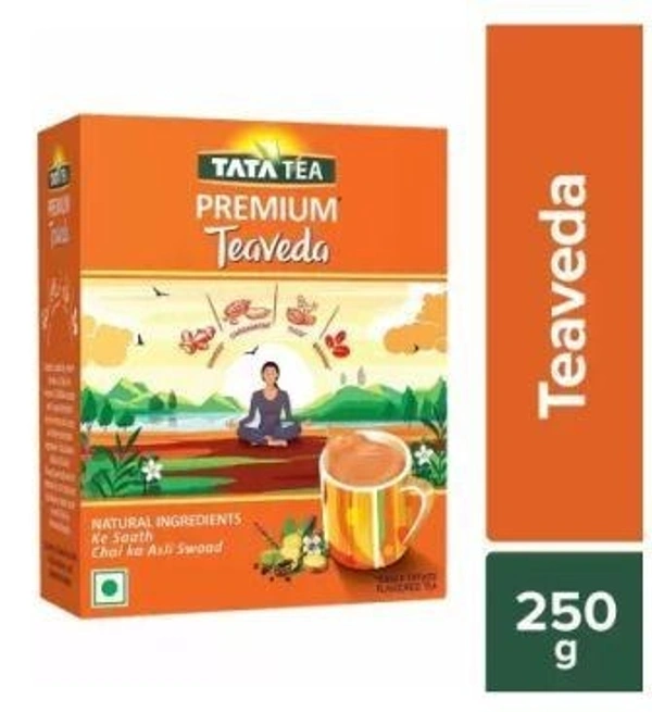Tata Tea Premium Teaveda Tulsi, Cardamom, Ginger Black Tea Box  (250 g)