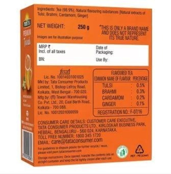 Tata Tea Premium Teaveda Tulsi, Cardamom, Ginger Black Tea Box  (250 g)