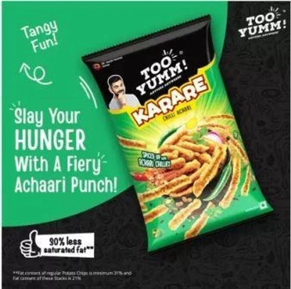 Too Yumm! Karare Chilli Achari Chips  (70 g)