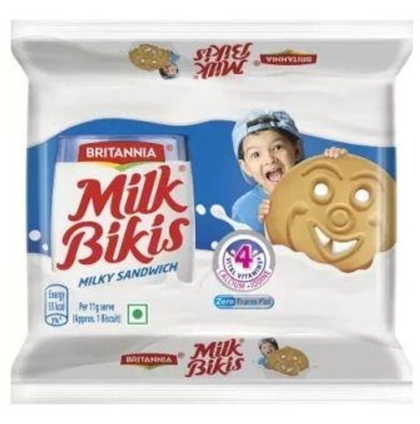 BRITANNIA Milk Bikis Biscuits Cream Sandwich Biscuit  (200 g)