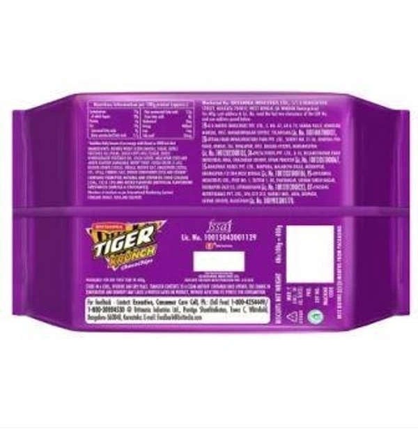 BRITANNIA Tiger Krunch Chocochips Sweet & Salty Biscuit (Meetha-Namkeen Biscuit)  (4 x 100 g)