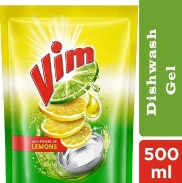 VIM Vim Lemon Concentrated Dishwash Gel 500 ml