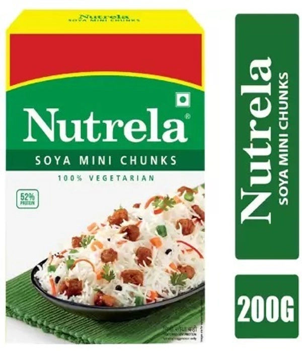NUTRELA Mini Soya Chunks (Mini Soyabean Badi)  (20 g Extra in Pack)  (200 g)
