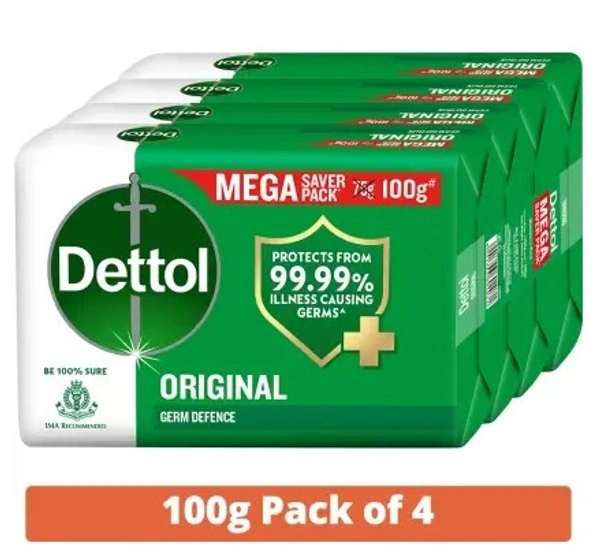 Dettol Original Germ Protection Bathing Soap Bar 100 g