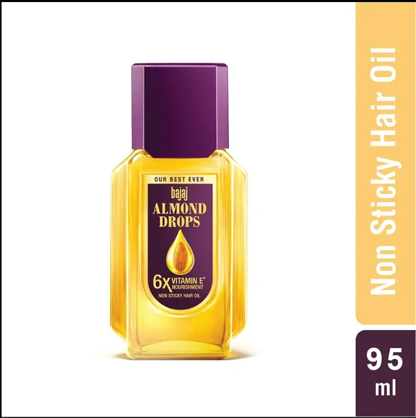 Bajaj Almond Drops Non Sticky Hair Oil 95 ml