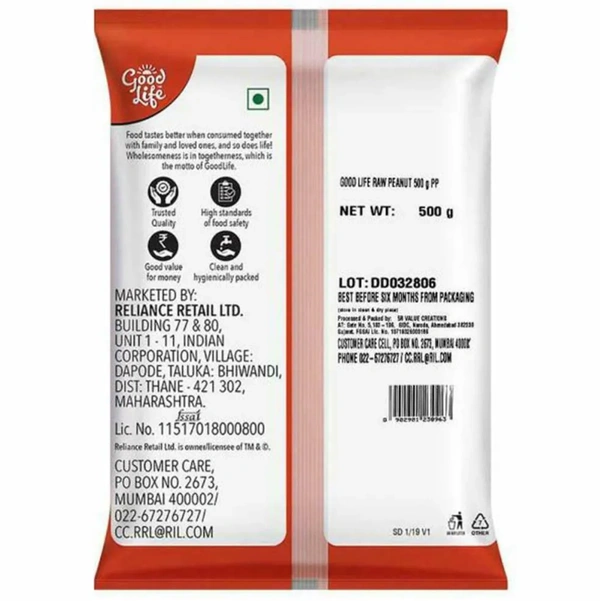 Good Life Raw Peanuts 500 g