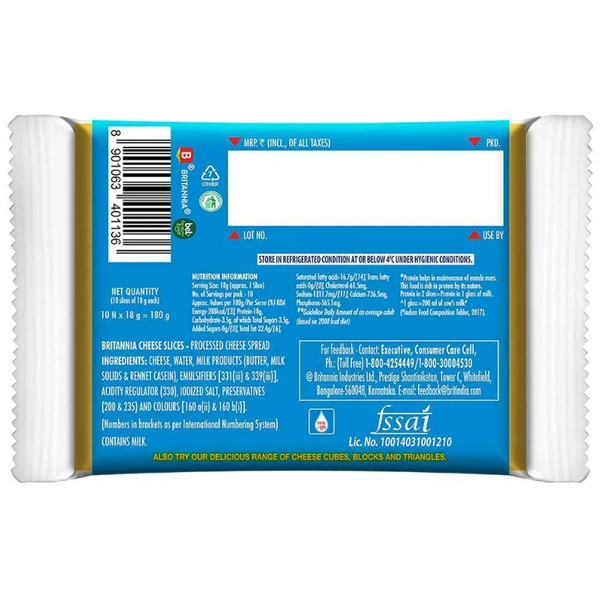 Britannia Cheese Slices 200 g