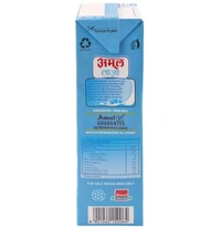 Amul Taaza Homogenised Toned Milk 1 L (Tetra Pak)