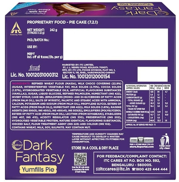 Sunfeast Dark Fantasy Yumfills Cake 242 g