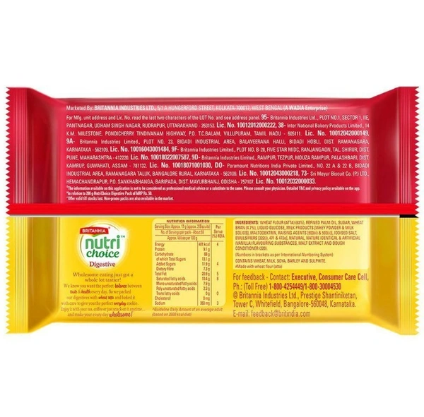 Britannia Nutri Choice Hi-Fibre Digestive Biscuits 1 kg