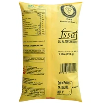 Hathi Kacchi Ghani Mustard Oil 1 L (Pouch)