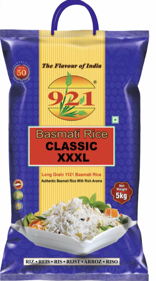 921  CLASSIC BIRYANI SPECIAL BASMATI RICE 5 KG (Long grain 1121 Rice XXXL)