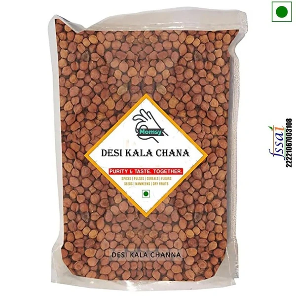 Momsy Premium Rich in Protein, Full of Taste, Hygienically Packed Kala Chana | Chickpeas (450gm)
