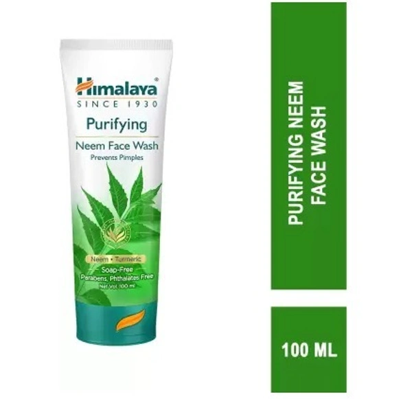 HIMALAYA NEEM | ANTI BACTERIAL | TURMERIC Face Wash  (100 ml)