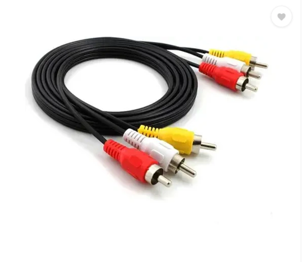 TNT TV-out Cable 1.5 METER 3 RCA Audio Video Cable