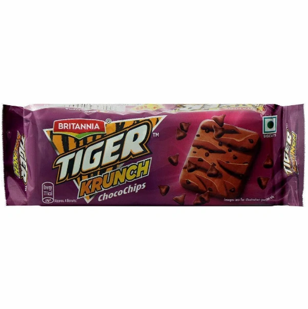 BRITANNIA Britannia Tiger Krunch Choco Chips Biscuits 60 g