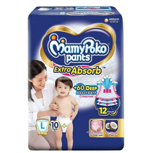 MamyPoko Extra Absorb Pants (L) 10 count (9 - 14 kg)