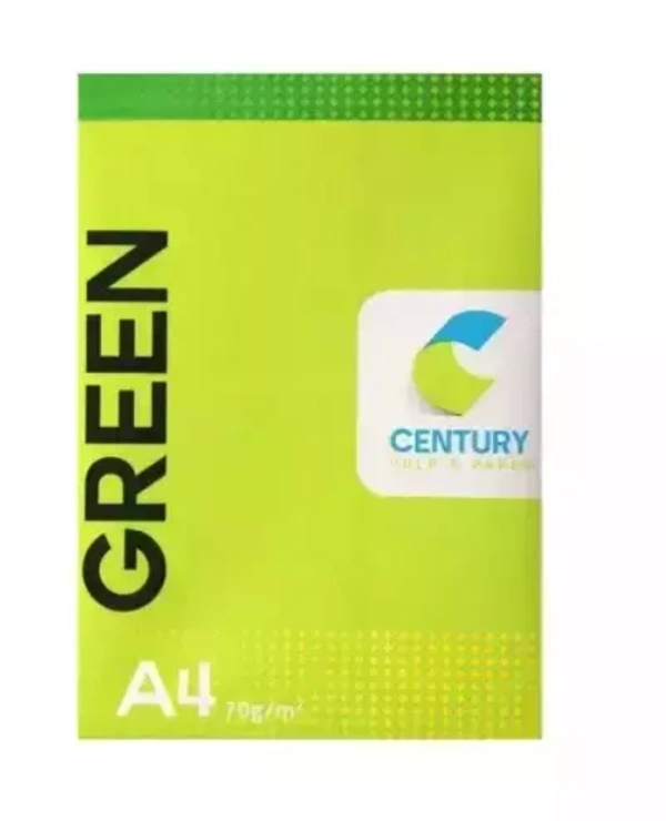 Century Green 70 GSM A4 Size Multipurpose Copier Paper 500 Sheets, White