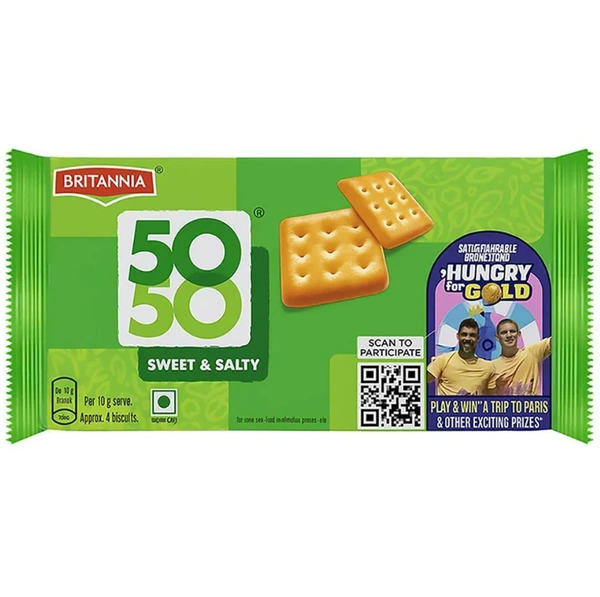 Britannia 50-50 Sweet & Salty Biscuits 200 g