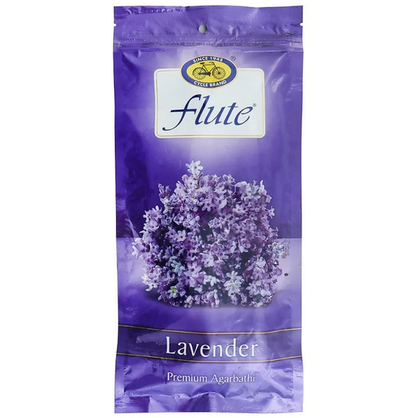 Cycle Flute Lavender Ziplock Agarbatti 125 g