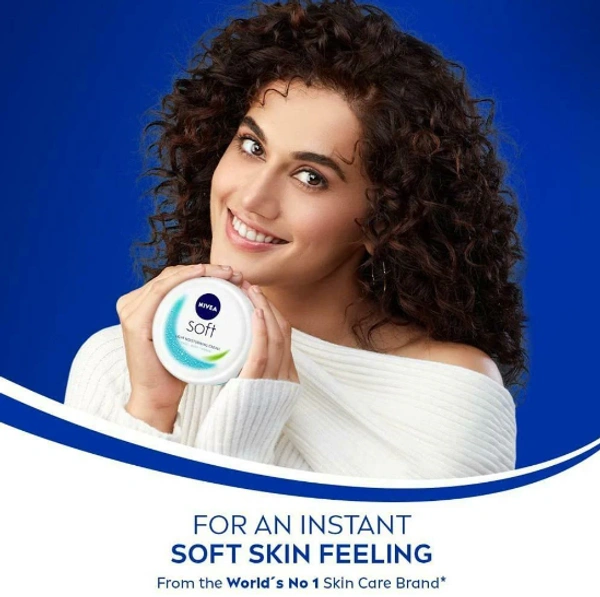 Nivea Soft Light Moisturiser Cream for Face, Hands & Body 300 ml