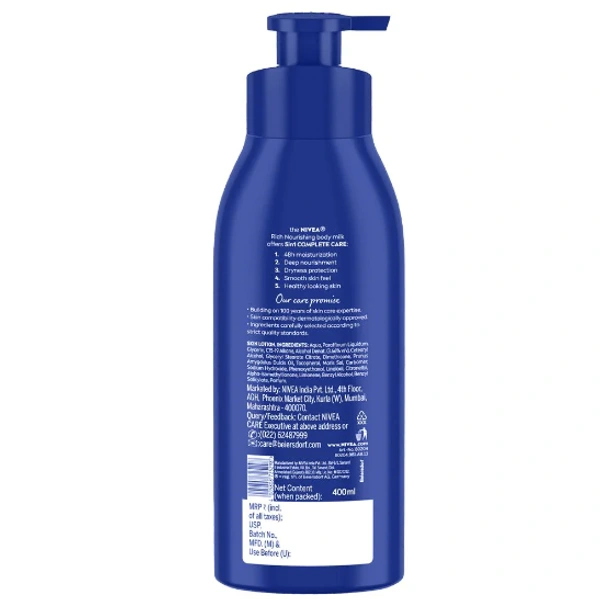 Nivea Body Milk Nourishing Lotion for Very Dry Skin 400 ml
