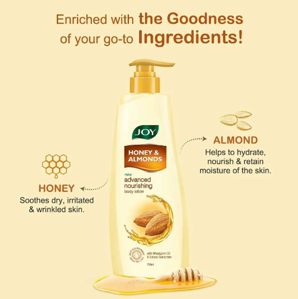 Joy Honey and Almonds Nourishing Body Lotion, 750ml
