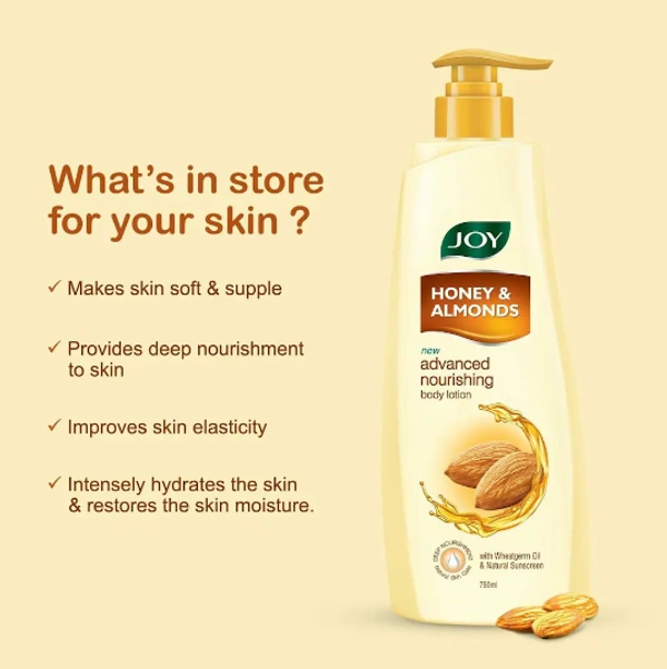Joy Honey and Almonds Nourishing Body Lotion, 750ml