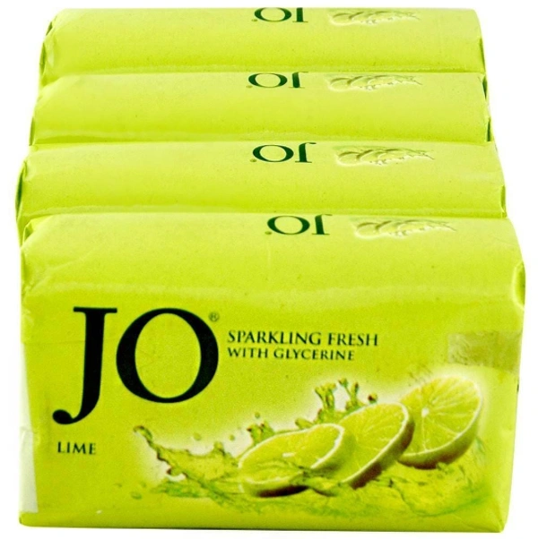 JO Jo Lime Sparkling Fresh Soap with Glycerine 150 g (Pack of 4)