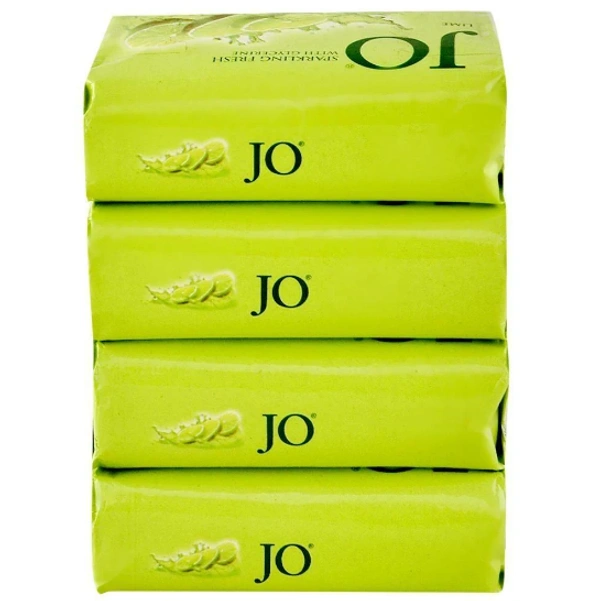 JO Jo Lime Sparkling Fresh Soap with Glycerine 150 g (Pack of 4)