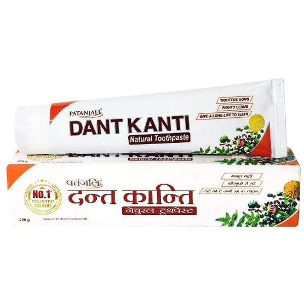 Patanjali PATANJALI Dant Kanti Natural Toothpaste (1N TOOTHBRUSH Free)  (200 g)