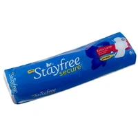 Stayfree Secure Cottony Soft Cover Sanitary Napkin with Wings (XL) 6 pads
