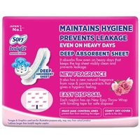 Sofy Bodyfit Sanitary Napkin with Wings (XL) 6 pads