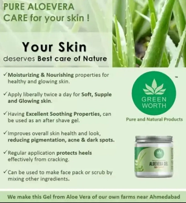 Greenworth Pure Aloe Vera Gel (200 g)