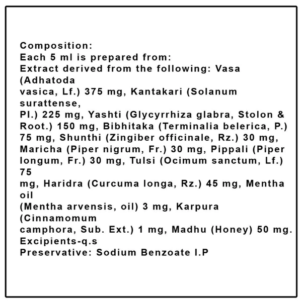 Dabur Honitus Adulsa Cough Syrup 100 ml