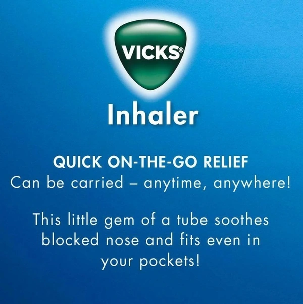 Vicks Inhaler with Keychain 0.5 ml (Pack of 2)