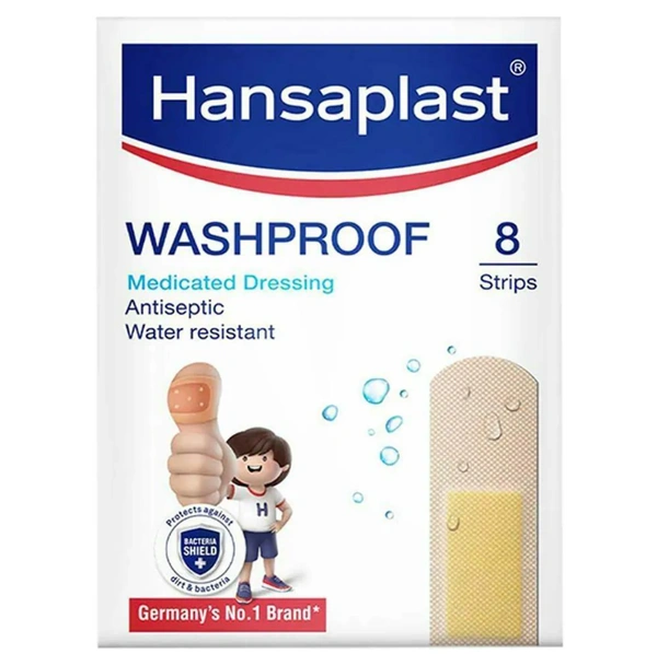 Hansaplast Washproof Medicated Antiseptic Bandage 8 pcs