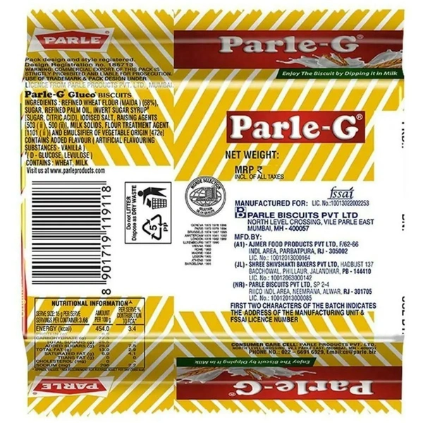 Parle-G Original Glucose Biscuits 45 g