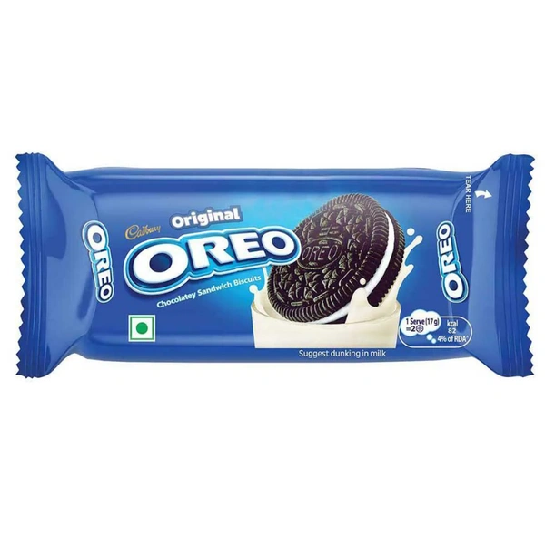 Oreo Original Vanilla Cream Sandwich Biscuits By Cadbury 43.75 g