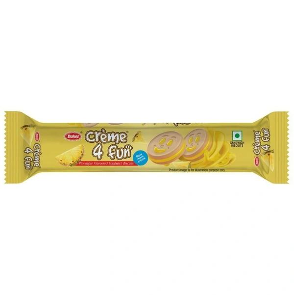 Dukes Creme 4 Fun Pineapple Sandwich Biscuits 145 g