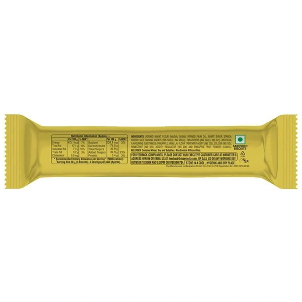 Dukes Creme 4 Fun Pineapple Sandwich Biscuits 145 g