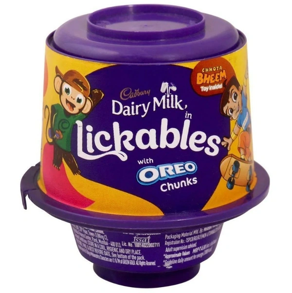 Cadbury Dairy Milk Lickables Chocolate with Oreo Chunks 20 g