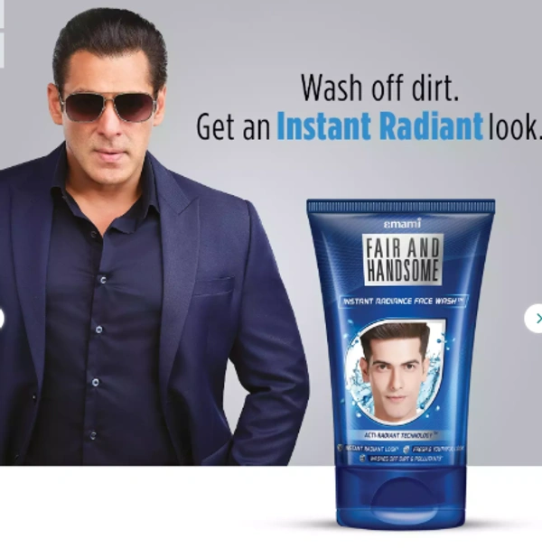 Fair And Handsome Instant Radiance Face Wash - 100 Gm
