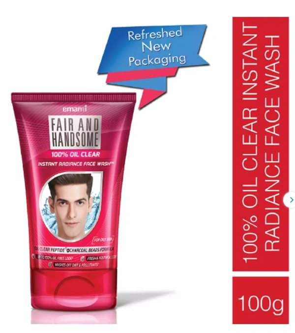 Fair And Handsome 100% Oil Clear Face Wash Tube Of 100 G
