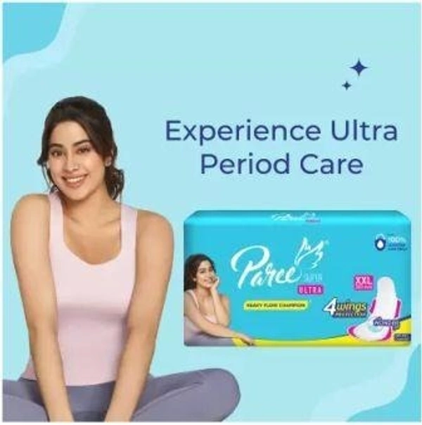 Paree Super Ultra Dry Feel XXL Tri-Fold Sanitary Pad  (Pack of 40)